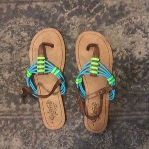 Cute neon sandals